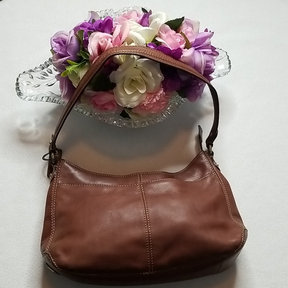 Liz Claiborne Vintage Brown Genuine Leather Bag